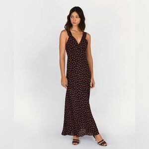 Realisation Par Black Maxi Dress with Roses